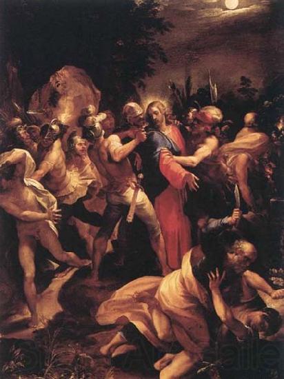 GIuseppe Cesari Called Cavaliere arpino The Betrayal of Christ Spain oil painting art